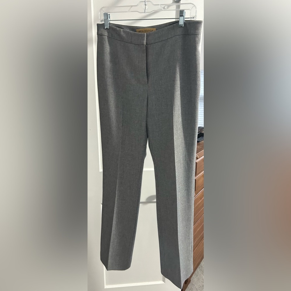 Nipon Boutique Gray Straight Leg Pants